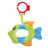 giftshop101 6 " umpha魚ソフトPlush Baby Rattle Baby Toy – ブルー