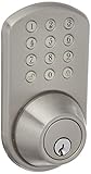 MiLocks TFL-02SN Digital Deadbolt Door Lock and Passage Lever Handle Combo with Keyless Entry via Ke