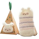 ソフトコーラルベルベットベビーソックスかわいい漫画の幼児ソックスレイジー羊