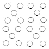 B Blesiya 20個　2サイズ　スムース　溶接　ボート　海洋　Oリング　ステンレス鋼　耐錆性　