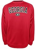 NCAA Men 's Georgia Bulldogsロングスリーブクルーネックシャツ L レッド