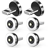 SUNTAIHO マグネット For-iphone端子 6個セット-DZ専用&TZD専用 1PIN磁石 防塵端子のみ マグネット充電ケーブルなし