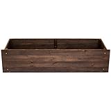 ボーダーフェンス用プランターカバー(ラティスプランター/目隠しフェンス作成用) ダークブラウン