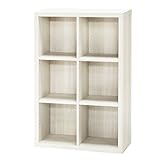 白井産業【SHIRAI】本棚 フリーラック セパルテック ホワイト 白 アイボリー 幅約75cm 高さ約113cm SEP-1175IV