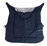 ラッキー工業 Buddy Buddy 亀の甲 裏ボア 大きめケープ フリーサイズ X6060 (ネイビー)