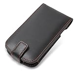 PDAIR レザーケース for GALAXY NEXUS SC-04D 縦開きタイプ(ブラック/オレンジステッチ) PALCSC04DF/BL/OR