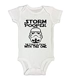 キュート」両面Star Wars Onesie Storm Pooper Welcome to the Dark Side " カラー: ホワイト
