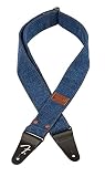 Fender x Wrangler Riveted Denim Strap, Indigo カナダ製 楽器用ストラップ