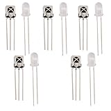 Dolity 赤外線受信機　送信チューブ　10組セット　レシーバーダイオード　LED IR赤外線エミッタ放射　DIY　ユニバーサル