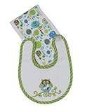 Boy Owl Boxed Bib & Burp Set Maison Chic by Maison Chic [並行輸入品]