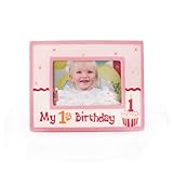 Nat and Jules My First Birthday Frame, Pink by Nat and Jules [並行輸入品]