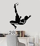 ビニールデカールSoccer Player Kids部屋Boys装飾スポーツアートウォールステッカー（ig2955 ) XL 45 in X 60 in