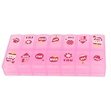 uxcell 電気部品ボックス　プラスチック製ボックス　ピンク　一個入　ピンク 14分割り