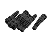 uxcell ケーブルグランド　スパイラルケーブルグランド　ワイヤーストレインリリーフ　保護　PG9スレッド　2-6mm直径　8個入り