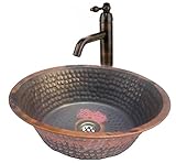 エジプトギフトショップFire Burnt CopperパンパンボウルBasinレディーストイレバスルーム容器シンク洗面所