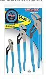 Channellock GS-3T 4-Piece Tongue and Groove Plier Gift Set: 426,420,440 and 16-Foot Tape Measure by 
