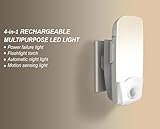 Simplyシルバー – モーションNight Light – 4 - in - 1充電式LEDモーション緊急懐中電灯ナイトライトセンサーアクティブ