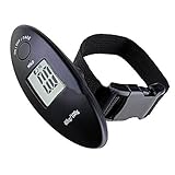 Leiking 旅行はかり デジタル計量器 40kgまで量れる 吊り下げ式 風袋引き機能付 バックライト付 携帯式 スケール シルバー