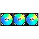 LIANLI 連結型ケースファン UNI FAN AL120 V2 ブラック 3Pack デイジーチェーン接続 「L-CONNECT 3」対応 28mm厚 日本正規代理店品