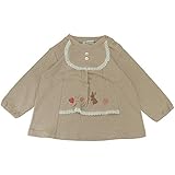 【秋冬物】(日本製) Pample Mousse(パンプルムース) 接結いちご・うさぎ刺繍トレーナー 95cm /BE NO.DP-53211