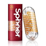 TENGA テンガ SPINNER スピナー 透明 05 BEADS ビーズ【連続した大小の突起によるリズミカルエッジ】繰り返しタイプ 回転 ミニローション付き 1個 (x 1)