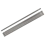 uxcell ドライバー ビット　プラス ビット　 6.35mm六角シャンク　PH2　グレー　5本入り