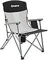 KingCamp アウトドア チェア 折りたたみ 椅子 キャンプ チェア メッシュ座面 アームチェア 耐荷重150kg 収束型 イス コンパクト 收纳袋付 釣り ベランダ スポーツ観戦用