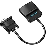 VENTION VGA - HDMIコンバーター vga から hdmi 変換アダプタ 1920×1080P@60Hz マイクロUSB 電源 3.5mm オーディオ機器 接続可能