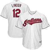 Francisco Lindor # 12 Cleveland Indians Youthホームクールベースレプリカジャージー( Youth Medium 10 / 12 )