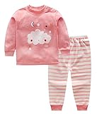 Bevalsaキッズパジャマ ベビーパジャマ ナイトウェア 長袖 セット 子供服 ルームウェア 綿100％ 上下2点セット 春 秋 冬