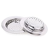 labkiss lk013 2pcsポータブルキッチンステンレススチールシンクストッパーGarbage丈夫なバスケットStrainer上部直径4.3 in