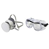 3M 防毒マスク 塗装作業用マスクセット & 保護ゴーグル