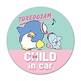 タキシードサム マグネットステッカー スタンダードデザイン【CHILD IN CAR】CHILD丸型15cm