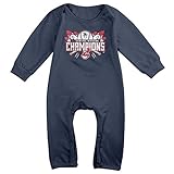 カッコいい ボーイとガール クリーブランド インディアンス アメリカンリーグ ベビー服 100%綿 Navy Size 6 M