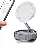 ［MUQIU］スマホスタンド superスマホホルダー 真空吸盤+磁力の最強コンビ 多角度自由調節 スマホホルダー 車 マグネット カー用品 (ホワイト)