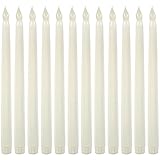 WYZworksちらつきLEDフレイムレスキャンドルセット LED-CANDLE-TAPER-11IN-12PK