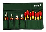 Wiha 32986 Insulated Industrial Pliers/Drivers Set in Roll Out Pouch, 11-Piece [並行輸入品]