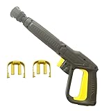 高圧トリガーガン，ケルヒャー(Karcher)対応高圧洗浄機KシリーズK2 K3 K4 K5 K6 K7 K MINI JTKシリーズ家庭用洗浄道具交換セットは ，トリガーガン水道管用留め具交換部品付き