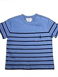 ラルフローレンの子供服　POLO　RALPHLAWREN　ベビー男の子　半袖ボーダー柄Ｔシャツ　７０ｃｍ (ブルー７０ｃｍ) [並行輸入品]