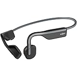 Bluetooth 5.1 SHOKZ OpenMove 骨伝導イヤホン 公式ストア正規品 ワイヤレスイヤホン Zoomなどリモート会議 テレワーク 在宅勤務 6時間使用可能 環境音聞き取り 2年保証 グレー