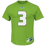 Russell Wilson # 3 Seattle Seahawks NFLメンズeligible Receiver II Player Tシャツ XL