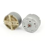 uxcell　DCモーター　マイクロモータ　振動モーター　磁気マイクロ　7200RPM DC 3V-12V 2個入