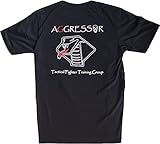 [JASDF] 航空自衛隊飛行教導群アグレッサーコブラブラックＴシャツ ２ＸＬ