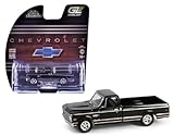 グリーンライト 1/64 シボレー シャイアン C10 ショートベッド 1972 ブラック Greenlight Chevy Cheyenne [並行輸入品]