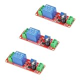 VKLSVAN 3個 NE555 遅延リレーモジュール DC 12V 時間遅延スイッチ 遅延調整可能 0～10S 0～10秒