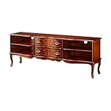 イタリア製 テレビボード 158cm幅 象嵌 猫脚 596Y テレビ台 完成品 木製