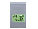 URU-ZON 透明 OPP袋 テープあり 30ミクロン厚 A4 225x310+40mm【200枚】