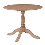 アンティーク調ラウンドダイニングテーブル/リビングテーブル 【円形 直径90cm】 木製 木目調 『バーニー』 PM-614