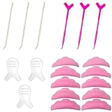 Rzilmer 19点セット まつげパーマ セルフ キット まつげパッド まつげパーマロット まつ毛 アイラッシュプレート リフティングツール カールスティック 睫毛 セルフキット