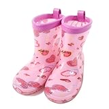 雨の日彩るKidsレインブーツ・長靴　ハートとリボンのきらきらビューティー（ピンク） N7700800